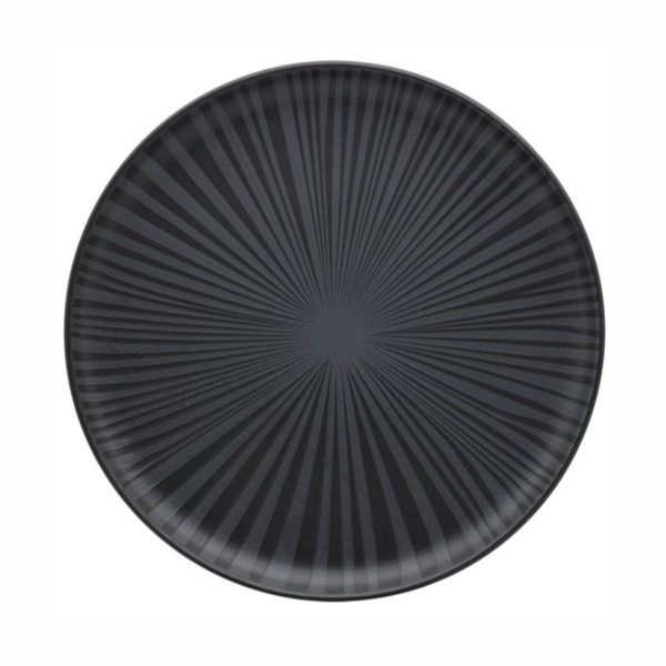 image Prato Raso 26Cm Sem Borda Preto Onix Cerâmica Oxford Un