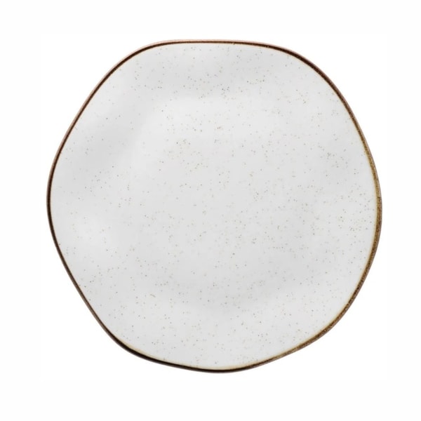 image Prato Raso 27,5 Cm sem Borda Branco/Filete Porcelana Oxford 12 Un