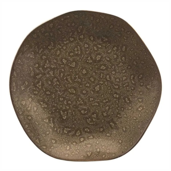 image Prato Raso 27,5 Cm sem Borda Porcelana Marrom Nomade Oxford 12 Un