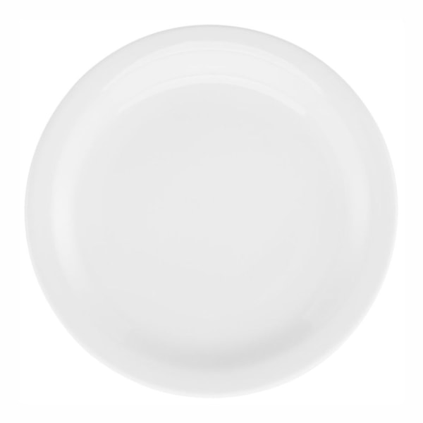 image Prato Raso 27 cm sem Borda Branco Porcelana Oxford un