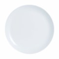 image Prato Raso 27 cm sem Borda Branco Vidro Diwali Arcoroc un