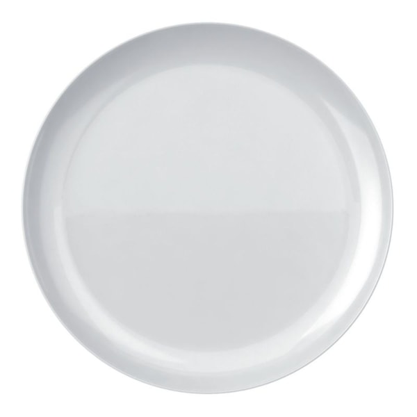 image Prato Raso 27 cm sem Borda Peso Padrão 500 gr Branco Vidro Opaline Blanc 12 Un