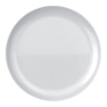 image Prato Raso 27 cm sem Borda Peso Padrão 500 gr Branco Vidro Opaline Blanc Un