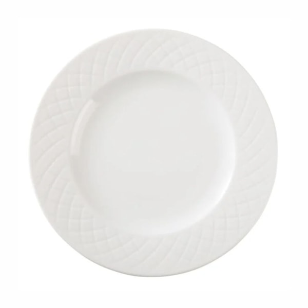 image Prato Raso 27Cm Com Borda Larga Branco Porcelana Ingrid Tramontina Un