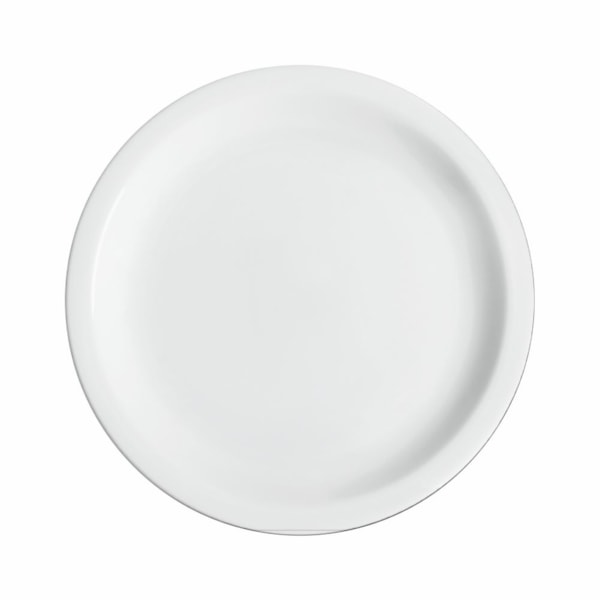 image Prato Raso 27Cm Com Borda Peso Padrão 790/800G Branco Porcelana Germer Un