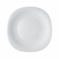 image Prato Raso 27Cm Quadrado sem Borda Branco Vidro Bormioli Un