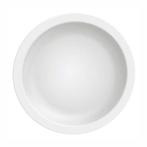 image Prato Raso 28 cm com Borda Curta Branco Porcelana Paola Tramontina un