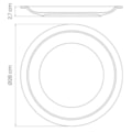 image Prato Raso 28Cm Com Borda Curta Peso Padrão 875/885g Branco Porcelana Hs Tramontina Un