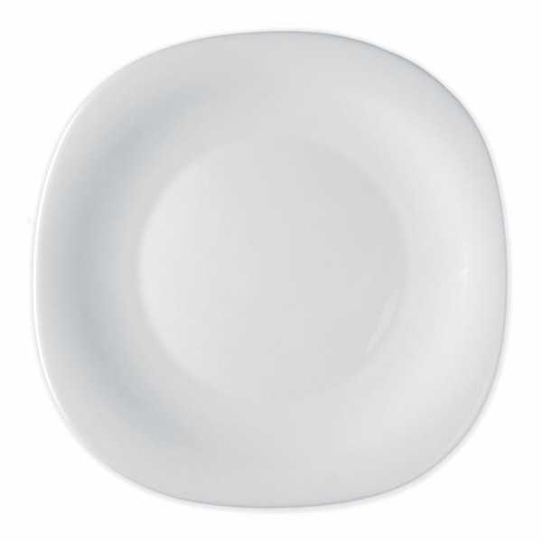 image Prato Raso 31Cm Quadrado sem Borda Branco Vidro Bormioli 12 Un