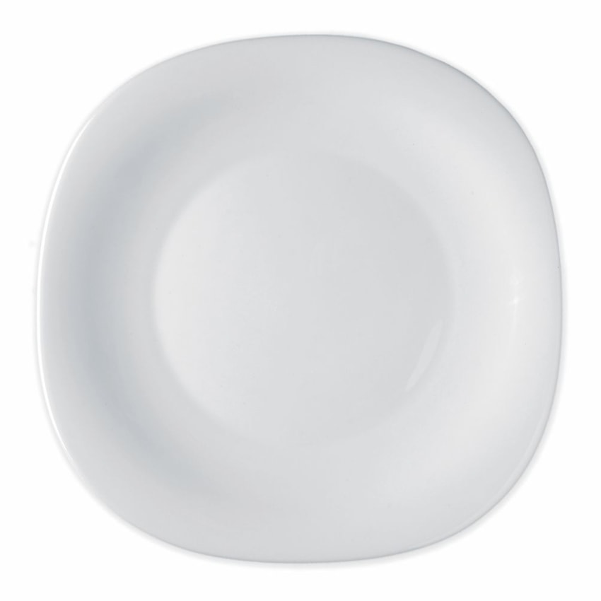 image Prato Raso 31Cm Quadrado sem Borda Branco Vidro Bormioli Un