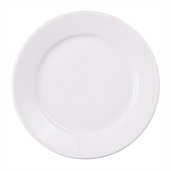 image Prato Sobremesa 18Cm Com Borda Larga Branco Porcelana CeciliaTramontina Un