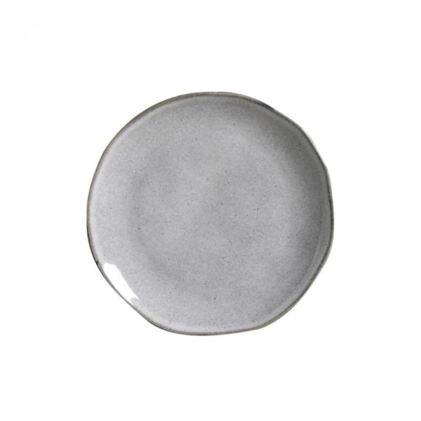 image Prato Sobremesa 19,5 Cm sem Borda Cinza Porto Brasil 6 Un