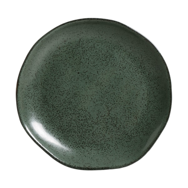 image Prato Sobremesa 19,5 Cm sem Borda Verde Orgânico Stoneware Arauco Porto Brasil 6 Un