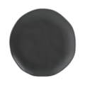 image Prato Sobremesa 19,5Cm Sem Borda Preto Matte Orgânico Stoneware Porto Brasil Un
