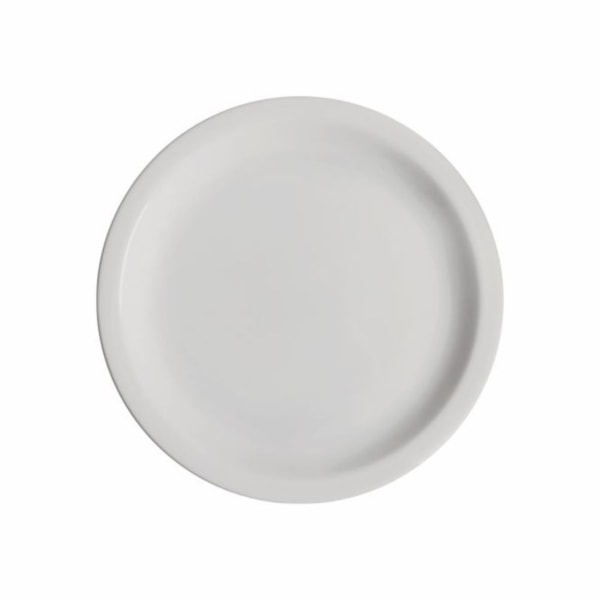 image Prato Sobremesa 19 Cm com Borda Branco Porcelana Classe Única Iguaçu Germer 24 Un