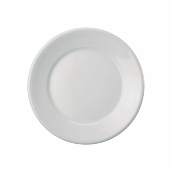 image Prato Sobremesa 19 Cm com Borda Branco Porcelana Schmidt 12 Un