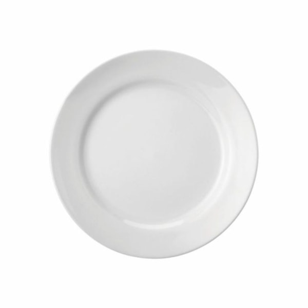 image Prato Sobremesa 19 Cm sem Borda Branco Porcelana Schmidt 12 Un