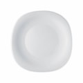 image Prato Sobremesa 20 cm Quadrado sem Borda Branco Vidro Bormioli un