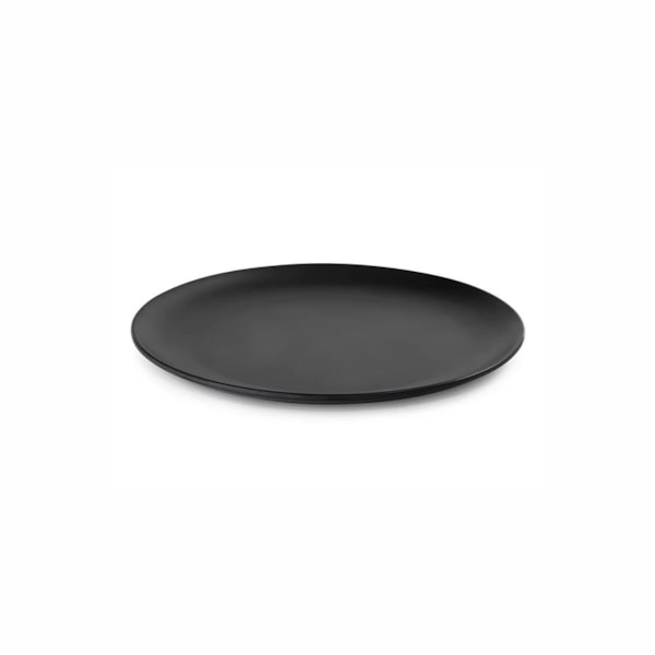 image Prato Sobremesa 20Cm Preto Melamina Gourmet Mix Un