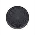 image Prato Sobremesa 20Cm Sem Borda Preto Onix Cerâmica Oxford Un