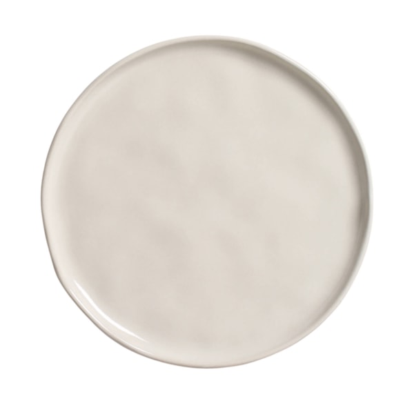 image Prato Sobremesa 21,5Cm Sem Borda Bege Stoneware Bio Clay Porto Brasil Un