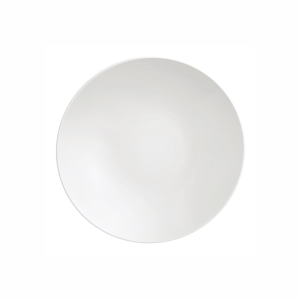 image Prato Sobremesa 21 cm sem Borda Branco Porcelana Barbara Tramontina un