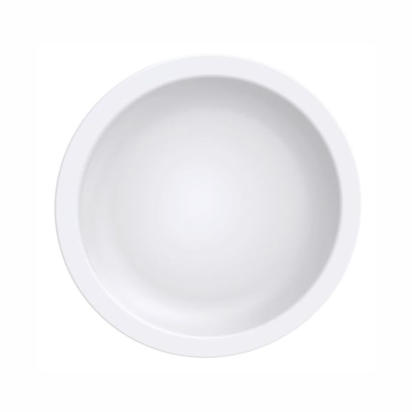 image Prato Sobremesa 21Cm Com Borda Curta Peso Padrão 390/395G Branco Porcelana Paola Tramontina Un