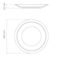 image Prato Sobremesa 21Cm Com Borda Curta Peso Padrão 425/435g Branco Porcelana Tramontina Un