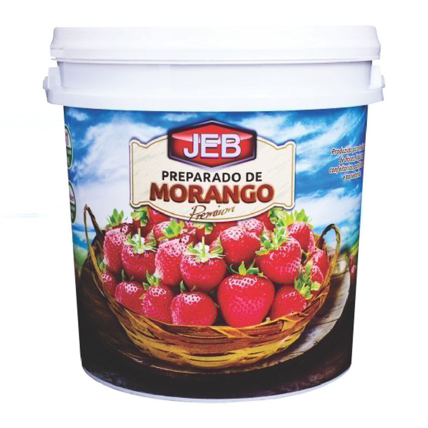 image Preparado De Morango Jeb Balde 4,1Kg