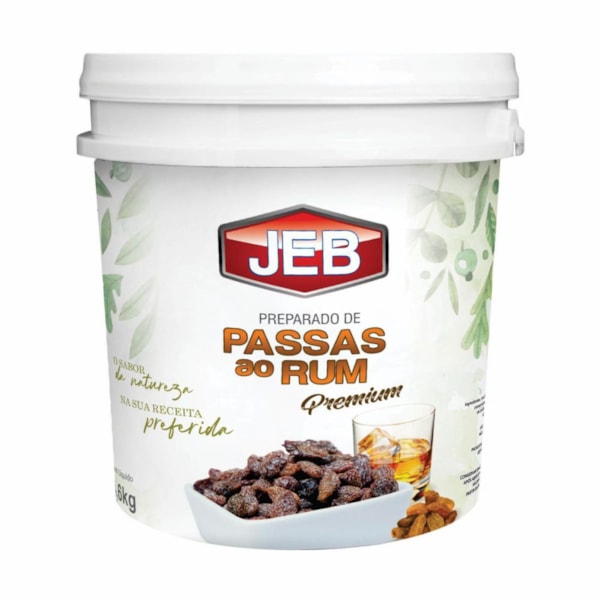 image Preparado De Passas Ao Rum Jeb Balde 4,6Kg