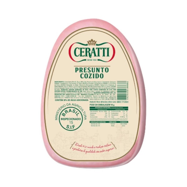 image Presunto Cozido Oval Ceratti +/- 3,5Kg