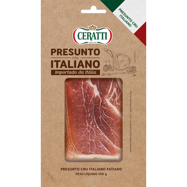image Presunto Cru Italiano Fatiado Interfolhado Ceratti 100G