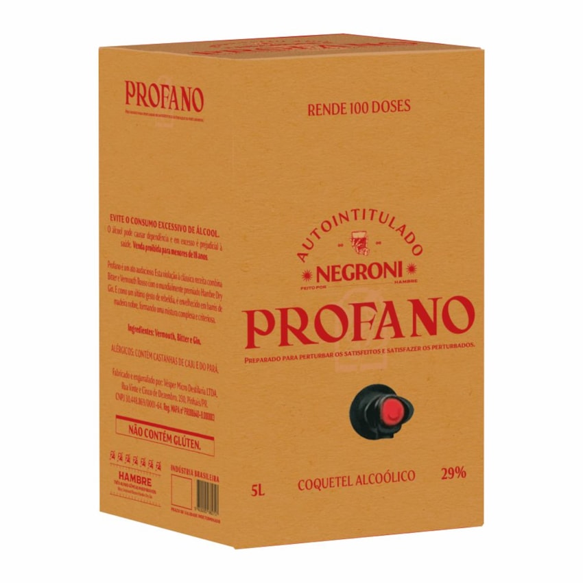 image Profano Negroni 5Lt Hambre Bag In Box