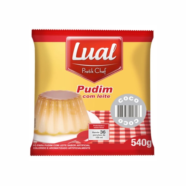 image Pudim Com Leite Coco Pratik Chef 540G Rende 45 Porções 80Ml