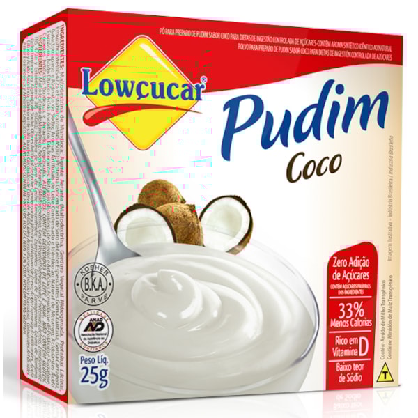 image Pudim Diet Lowcucar Coco 25G