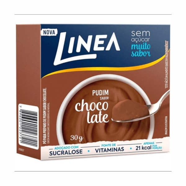image Pudim Sem Açúcar Chocolate Linea 25G