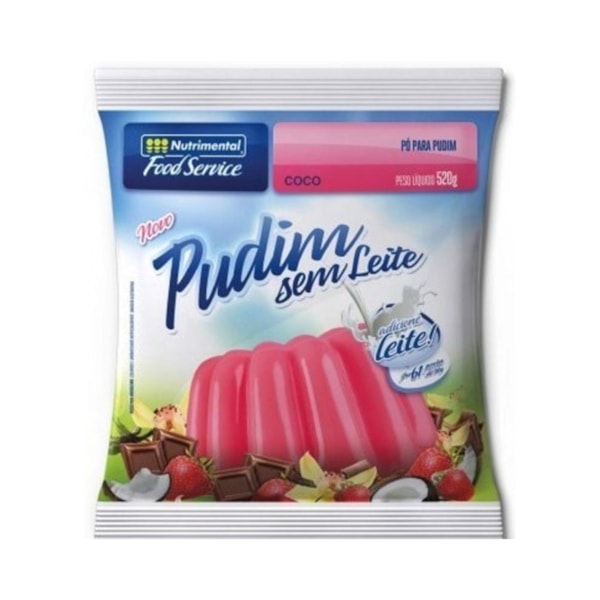 image Pudim Sem Leite Coco Nutrimental 520G Rende 81 Porções De 80Ml