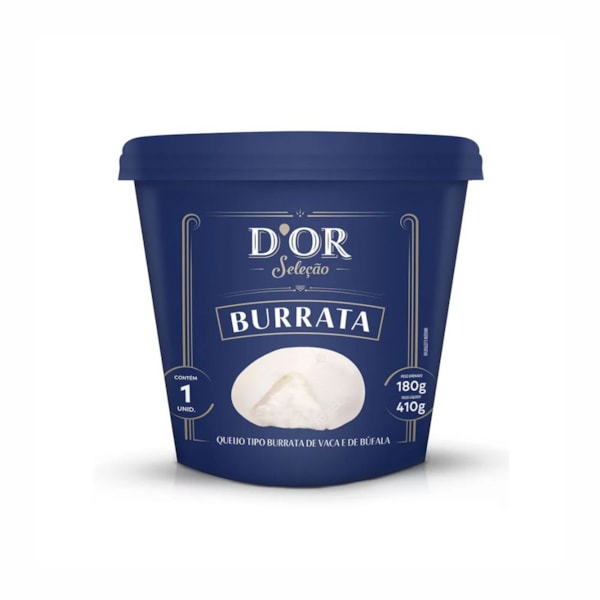 image Queijo Burrata de Vaca e Búfala Dor Seleção 180 gr