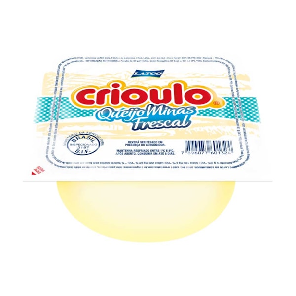 image Queijo Minas Frescal Crioulo +/- 350G