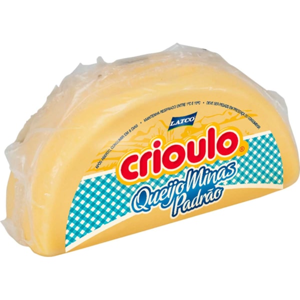 image Queijo Minas Padrão Meia Lua Crioulo +/- 500G