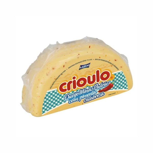 image Queijo Minas Padrão Pimenta Calabresa Meia Lua Crioulo +/- 500G