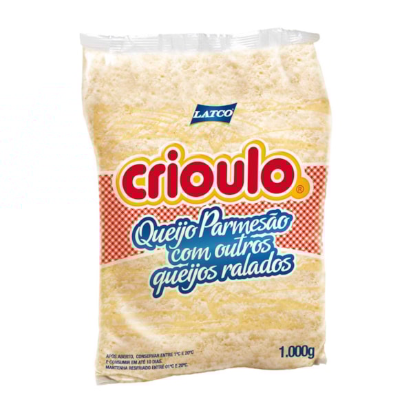 image Queijo Ralado Fino Crioulo 1Kg