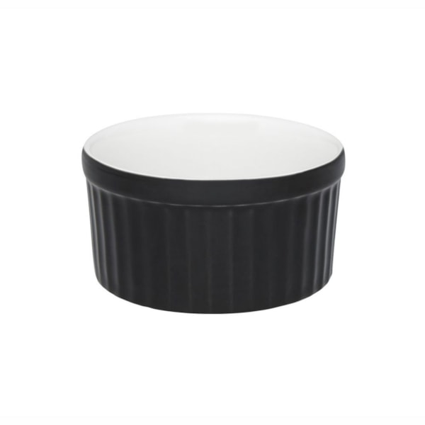 image Ramequim 10 x 5 Cm 180 Ml Branco/Preto Porcelana Oxford Un