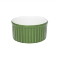image Ramequim 10 X 5 Cm 180 Ml Branco/Verde Porcelana Oxford Un