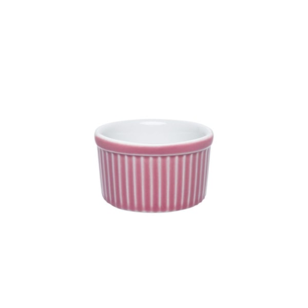 image Ramequim 6 X 3 Cm 50 Ml Branco/Rosa Porcelana Oxford Un