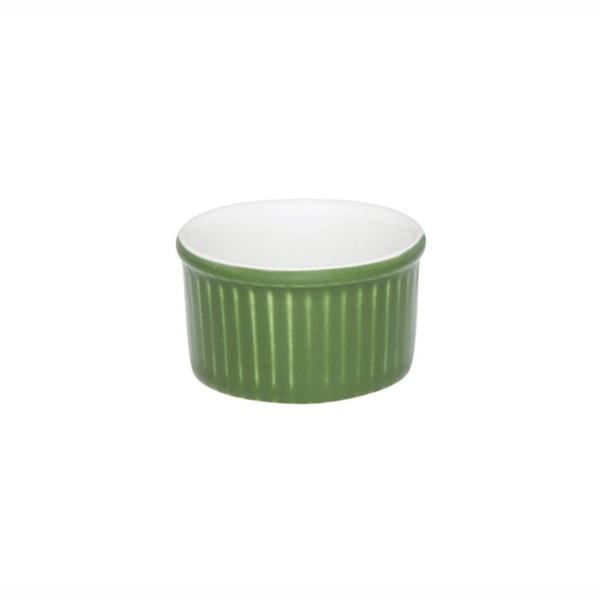 image Ramequim 6 X 3 Cm 50 Ml Branco/Verde Porcelana Oxford Un