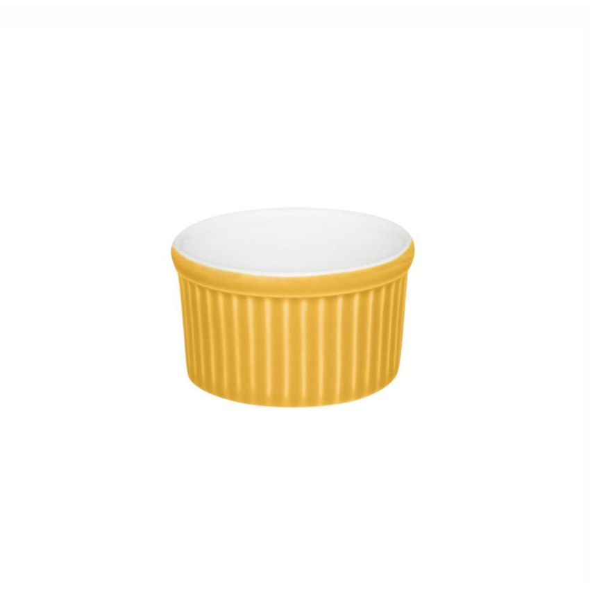image Ramequim 6 X 3Cm 50Ml Branco/Amarelo Porcelana Oxford Un