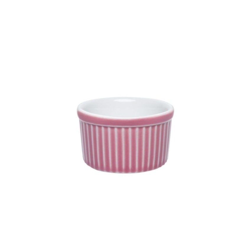 image Ramequim 6 X 3Cm 50Ml Branco/Rosa Porcelana Oxford Un