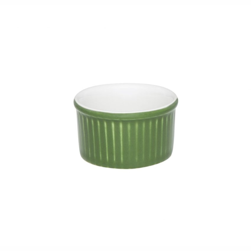 image Ramequim 6 X 3Cm 50Ml Branco/Verde Porcelana Oxford Un
