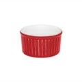 image Ramequim 8 X 4 Cm 100 Ml Branco/Vermelho Porcelana Oxford Un